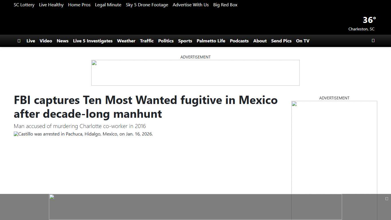 FBI captures Ten Most Wanted fugitive in Mexico after decade-long manhunt
